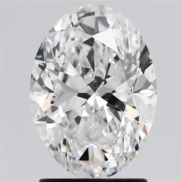 2.01 Carat Oval Loose Diamond, E, SI2, Super Ideal, GIA Certified | Thumbnail