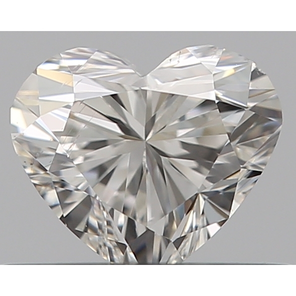0.40 Carat Heart Loose Diamond, H, SI2, Ideal, GIA Certified | Thumbnail