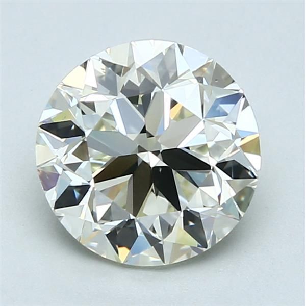 2.01 Carat Round Loose Diamond, M, VS2, Very Good, GIA Certified