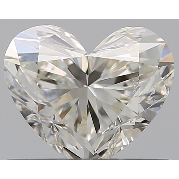 0.52 Carat Heart Loose Diamond, J, SI2, Super Ideal, GIA Certified