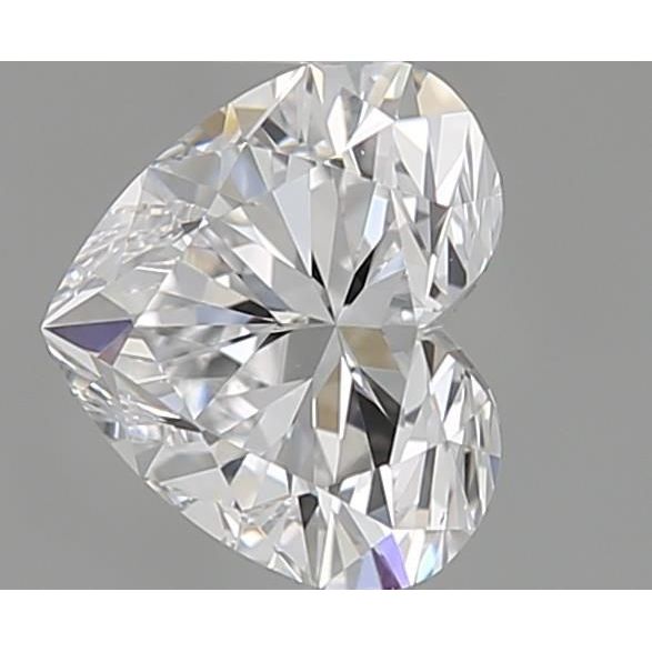 0.40 Carat Heart Loose Diamond, D, VS1, Super Ideal, GIA Certified | Thumbnail