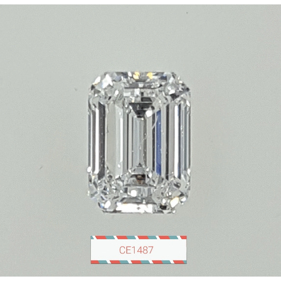 1.05 Carat Emerald Loose Diamond, E, SI2, Super Ideal, GIA Certified | Thumbnail