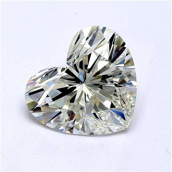 2.16 Carat Heart Loose Diamond, H, VS2, Ideal, GIA Certified