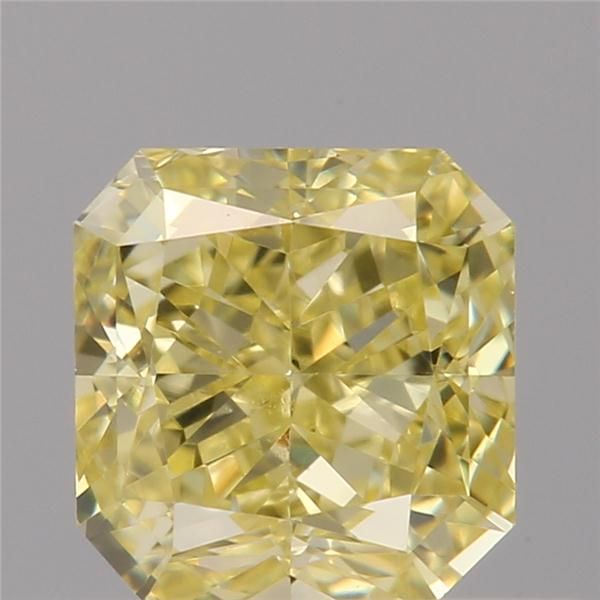 0.50 Carat Radiant Loose Diamond, Yellow Yellow, VVS2, Excellent, GIA Certified