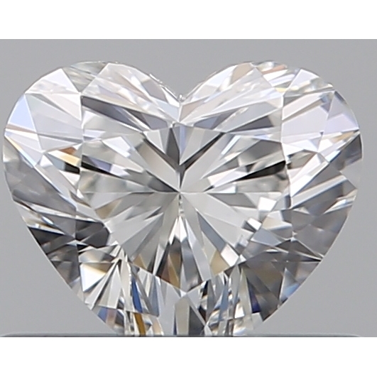 0.40 Carat Heart Loose Diamond, F, VVS1, Ideal, GIA Certified
