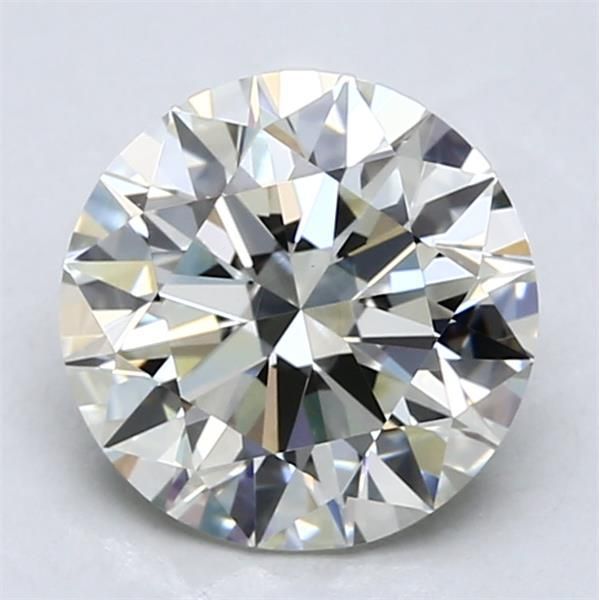 2.50 Carat Round Loose Diamond, K, VS1, Super Ideal, GIA Certified