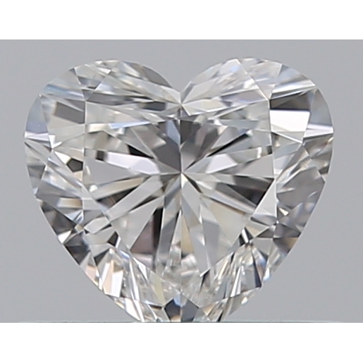 0.42 Carat Heart Loose Diamond, F, VVS1, Super Ideal, GIA Certified