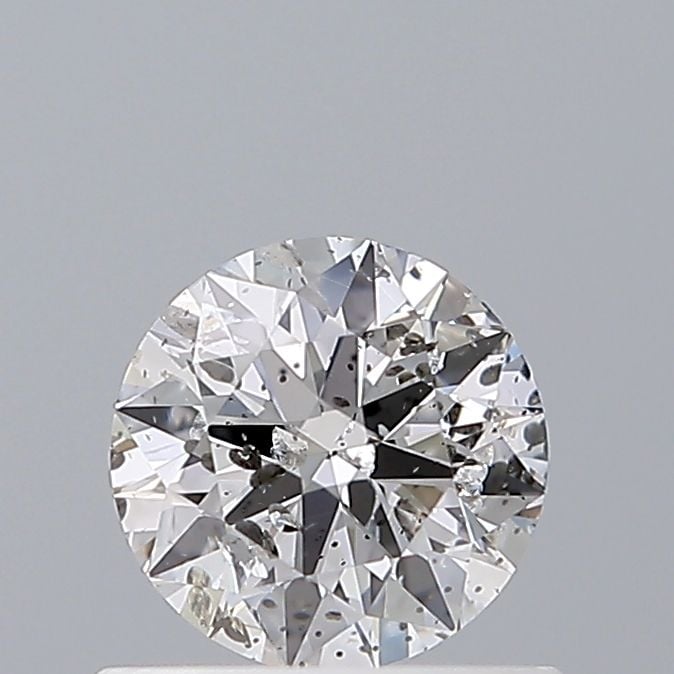0.53 Carat Round Loose Diamond, E, I2, Ideal, GIA Certified | Thumbnail