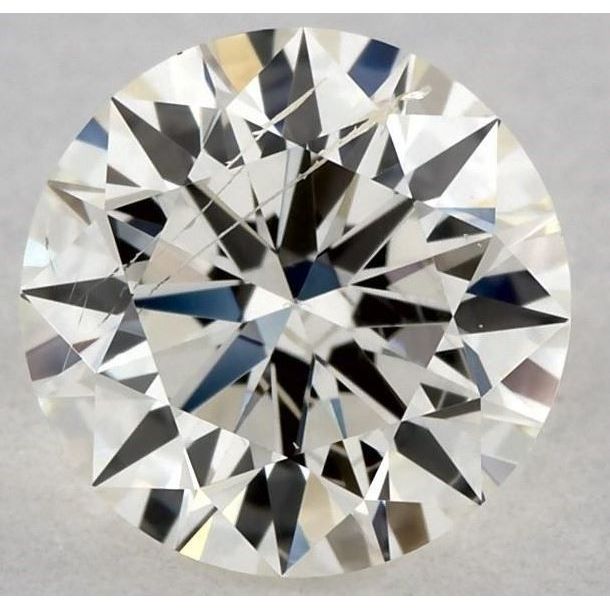 0.50 Carat Round Loose Diamond, K, SI2, Super Ideal, GIA Certified