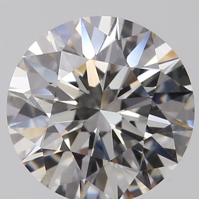 0.54 Carat Round Loose Diamond, H, VS2, Super Ideal, GIA Certified