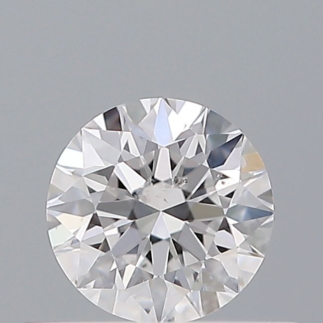 0.33 Carat Round Loose Diamond, D, SI2, Super Ideal, GIA Certified