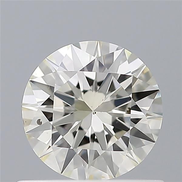 0.50 Carat Round Loose Diamond, L, SI2, Super Ideal, GIA Certified