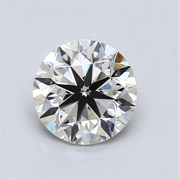 0.90 Carat Round Loose Diamond, K, IF, Very Good, GIA Certified