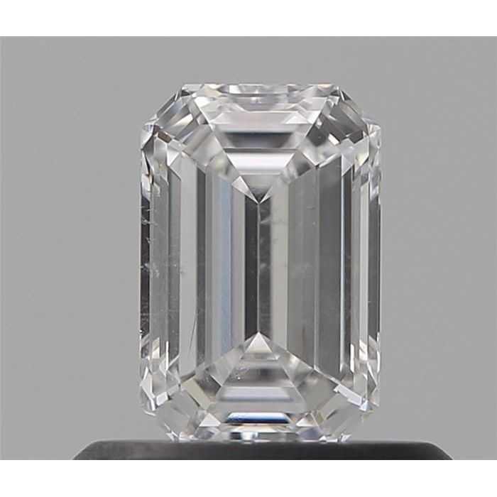 0.52 Carat Emerald Loose Diamond, D, SI2, Super Ideal, GIA Certified | Thumbnail