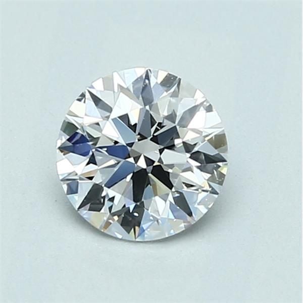 0.76 Carat Round Loose Diamond, D, SI1, Super Ideal, GIA Certified
