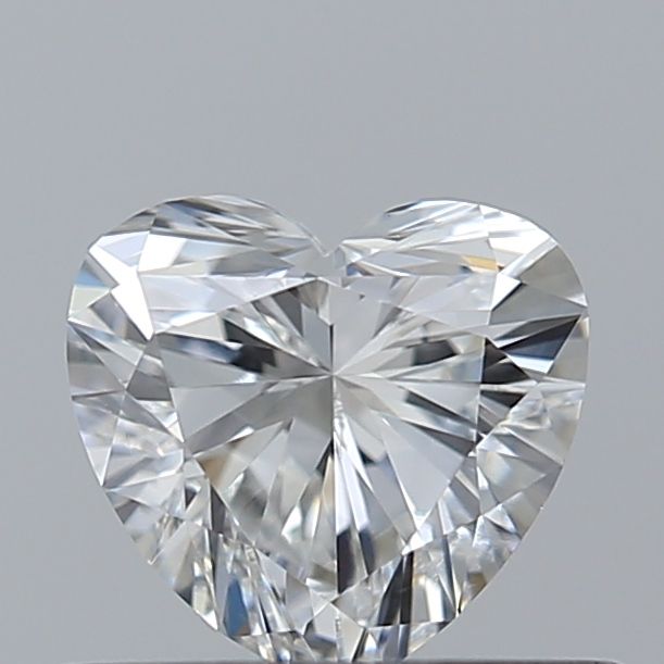 0.40 Carat Heart Loose Diamond, F, VVS2, Super Ideal, GIA Certified