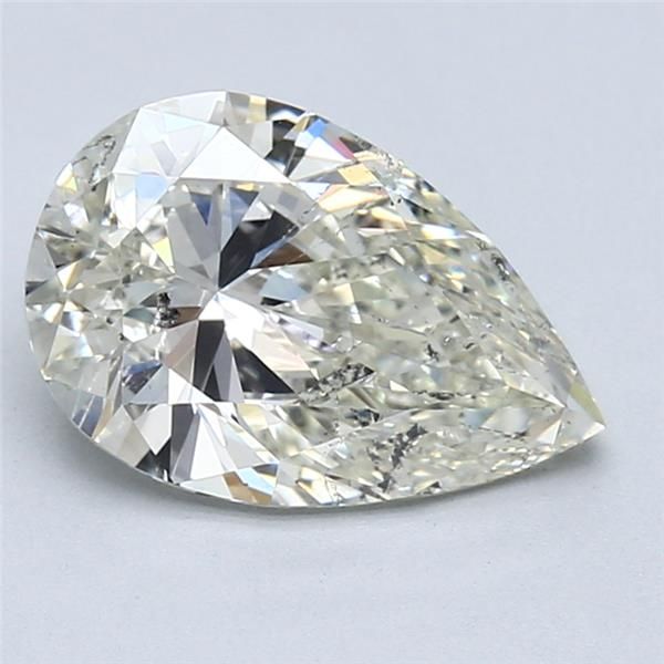 2.50 Carat Pear Loose Diamond, K, SI2, Super Ideal, GIA Certified