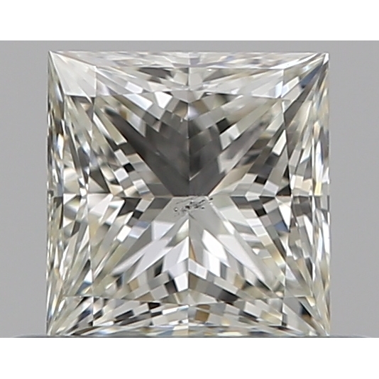 0.50 Carat Princess Loose Diamond, J, SI1, Super Ideal, GIA Certified