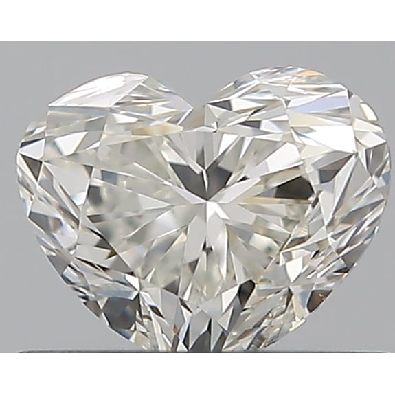 0.51 Carat Heart Loose Diamond, I, VVS2, Ideal, GIA Certified | Thumbnail