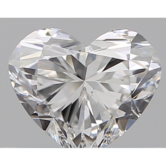 0.41 Carat Heart Loose Diamond, F, VS2, Ideal, GIA Certified | Thumbnail