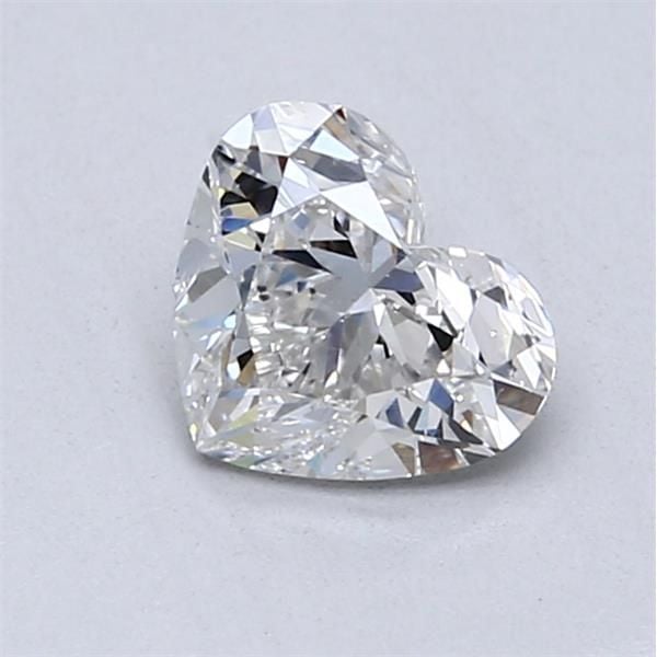 0.91 Carat Heart Loose Diamond, F, SI1, Ideal, GIA Certified | Thumbnail