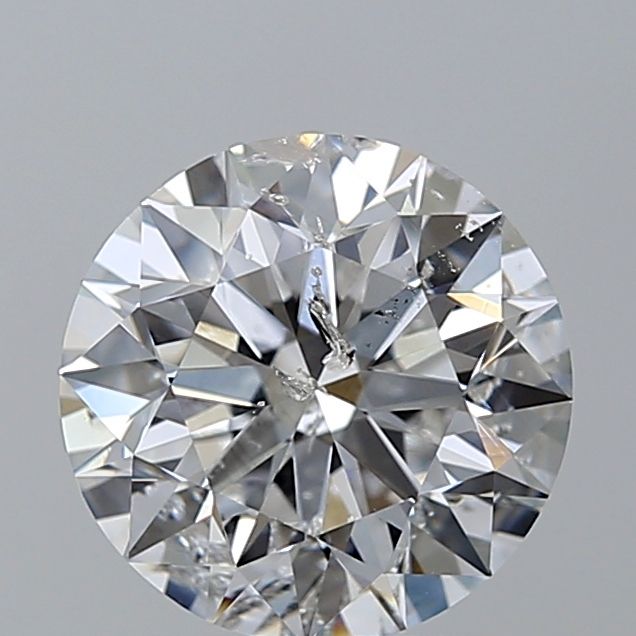 2.01 Carat Round Loose Diamond, E, I1, Super Ideal, GIA Certified | Thumbnail