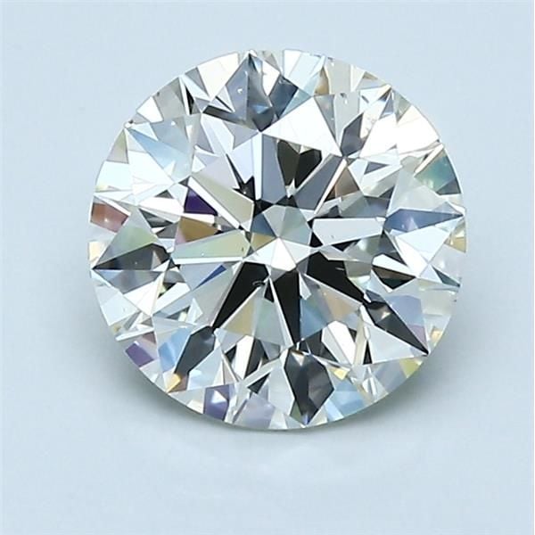 1.62 Carat Round Loose Diamond, K, SI1, Super Ideal, GIA Certified