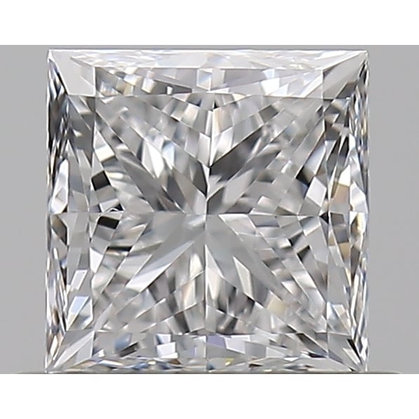 0.59 Carat Princess Loose Diamond, D, VVS2, Ideal, GIA Certified