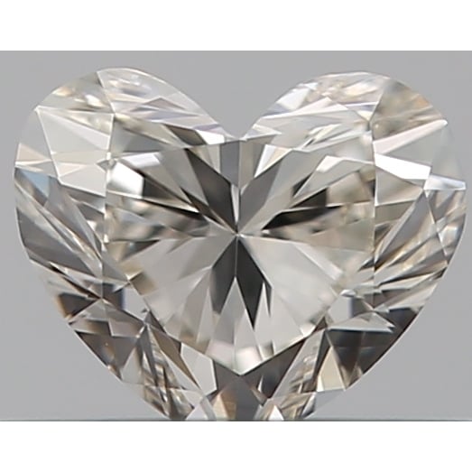 0.33 Carat Heart Loose Diamond, J, VS1, Excellent, GIA Certified