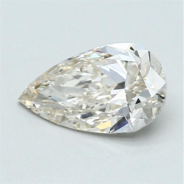 1.01 Carat Pear Loose Diamond, L Faint Brown, VS1, Super Ideal, GIA Certified