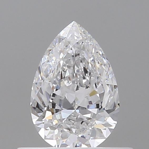 0.50 Carat Pear Loose Diamond, D, IF, Ideal, GIA Certified