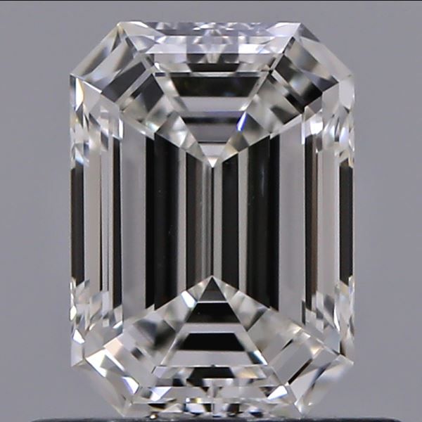 0.60 Carat Emerald Loose Diamond, H, VS2, Super Ideal, GIA Certified | Thumbnail