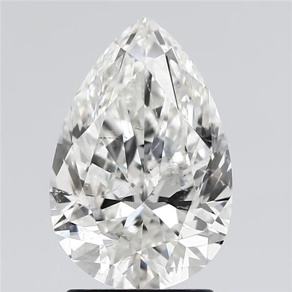 2.50 Carat Pear Loose Diamond, H, SI2, Super Ideal, GIA Certified | Thumbnail