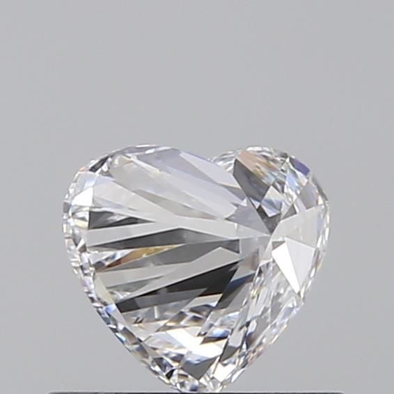 0.51 Carat Heart Loose Diamond, D, VVS2, Super Ideal, GIA Certified