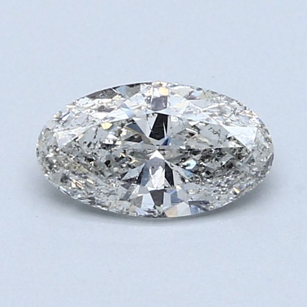 0.70 Carat Oval Loose Diamond, G, I2, Ideal, GIA Certified