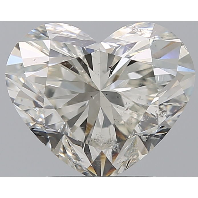 2.51 Carat Heart Loose Diamond, J, SI2, Super Ideal, GIA Certified | Thumbnail