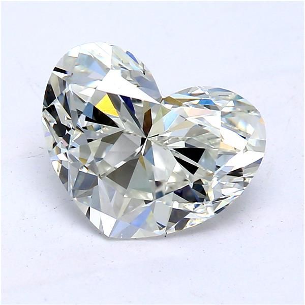 2.02 Carat Heart Loose Diamond, H, VS1, Ideal, GIA Certified