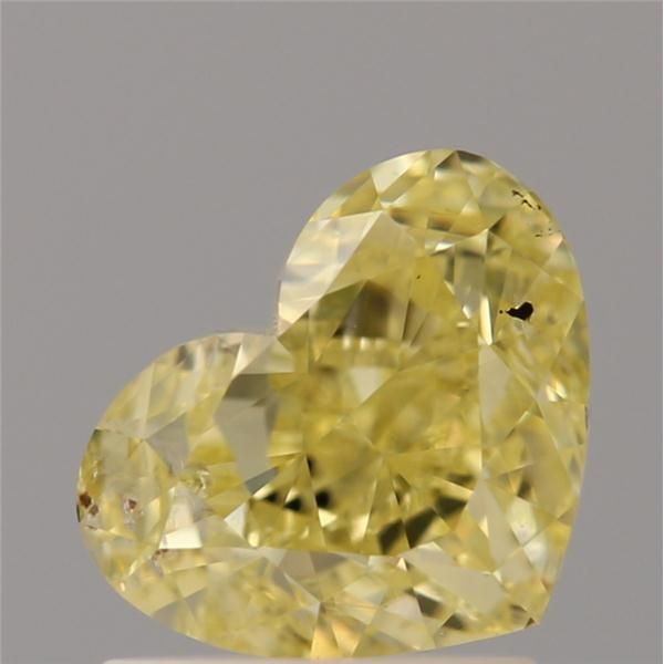 1.20 Carat Heart Loose Diamond, YELLOW YELLOW, I1, Ideal, GIA Certified | Thumbnail