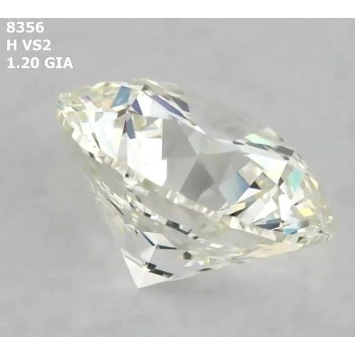 1.20 Carat Round Loose Diamond, H, VS2, Super Ideal, GIA Certified