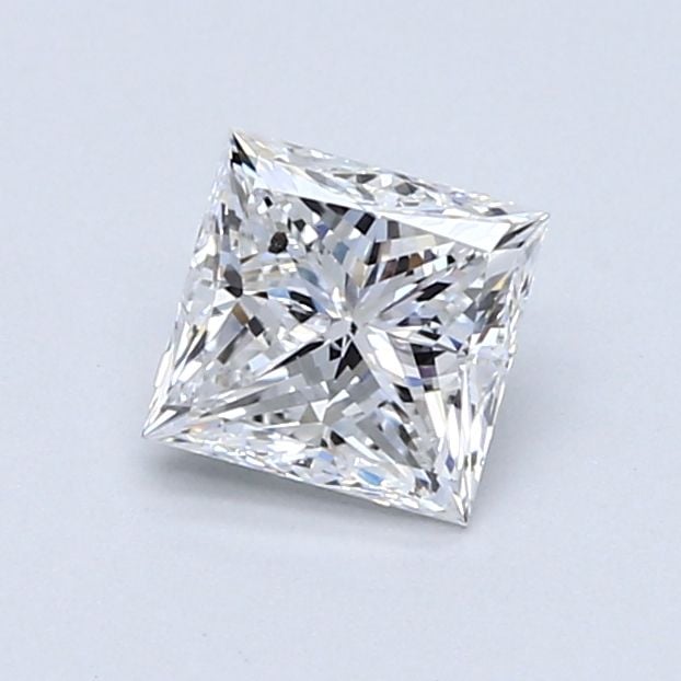 0.90 Carat Princess Loose Diamond, E, SI2, Ideal, GIA Certified