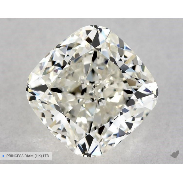 1.02 Carat Cushion Loose Diamond, J, VS2, Ideal, GIA Certified | Thumbnail