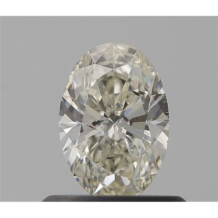 0.52 Carat Oval Loose Diamond, K, SI2, Super Ideal, GIA Certified