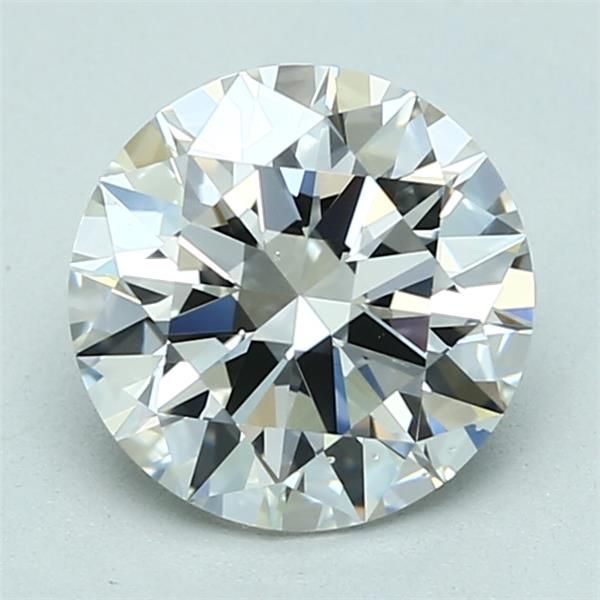 2.03 Carat Round Loose Diamond, G, VS2, Super Ideal, GIA Certified