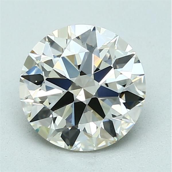 1.70 Carat Round Loose Diamond, L, VS1, Super Ideal, GIA Certified