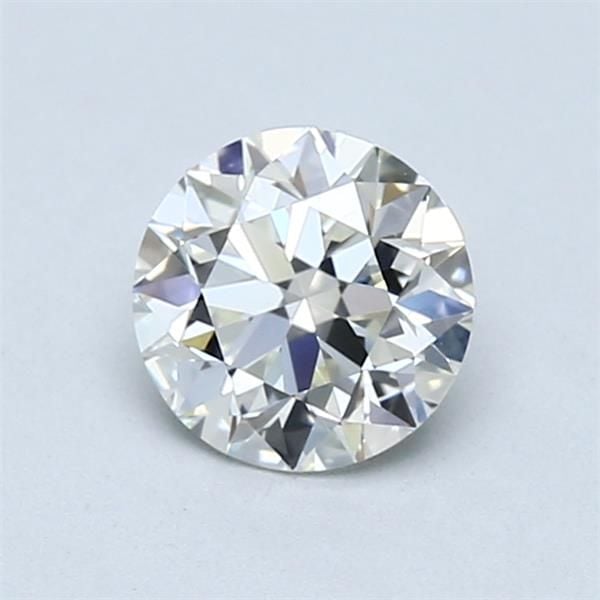 0.90 Carat Round Loose Diamond, J, VVS1, Super Ideal, GIA Certified