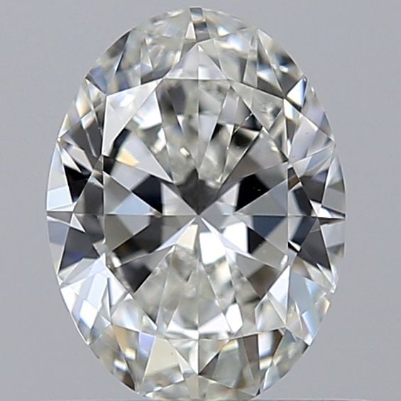 0.50 Carat Oval Loose Diamond, H, VS2, Super Ideal, GIA Certified